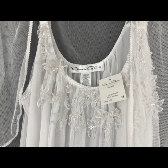 SOLD Oscar de la Renta Embellished 2 Piece Dress M - Picture 3 of 5